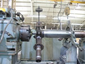 Outer cylinder being machined at ATI Aviation Services facility in Cleveland, OH